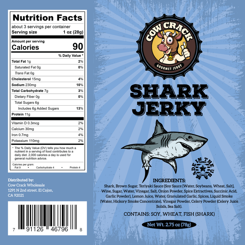 Cow Crack Shark Jerky 2.75 oz