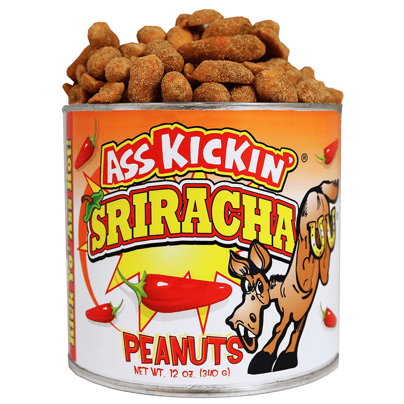 Ass Kickin' Sirracha Peanuts 12 oz - Cow Crack