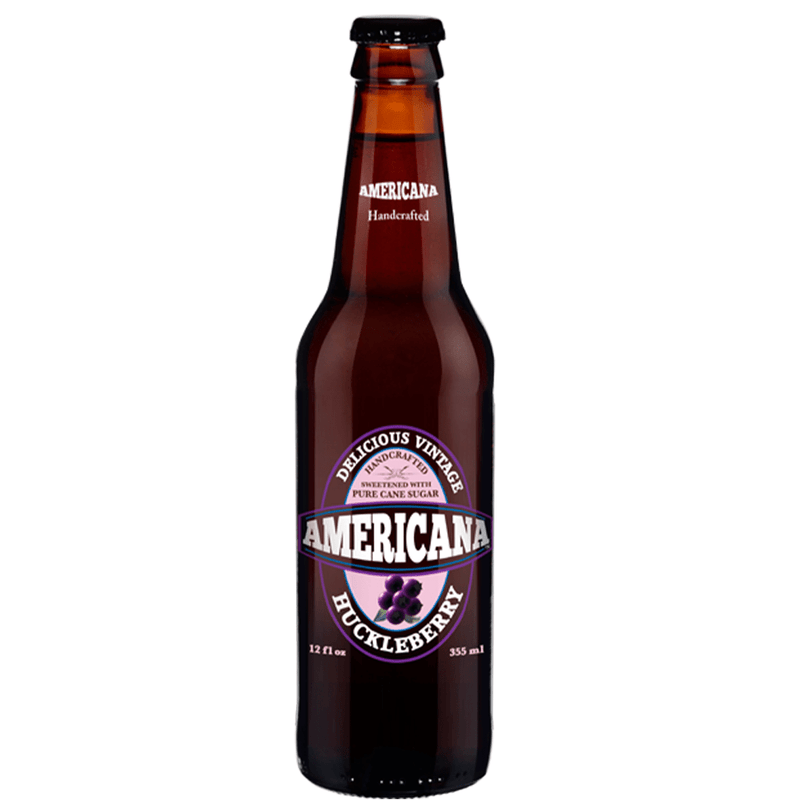 Americana Huckleberry Soda 12 oz - Cow Crack
