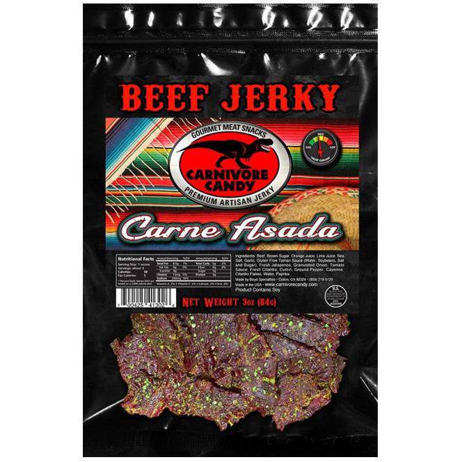 Carnivore Candy Carne Asada Beef Jerky - Cow Crack