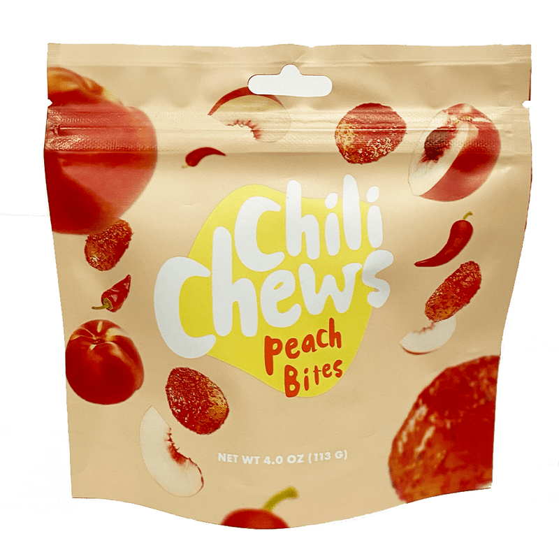 Chili Chews Peach Bites 4 oz - Cow Crack