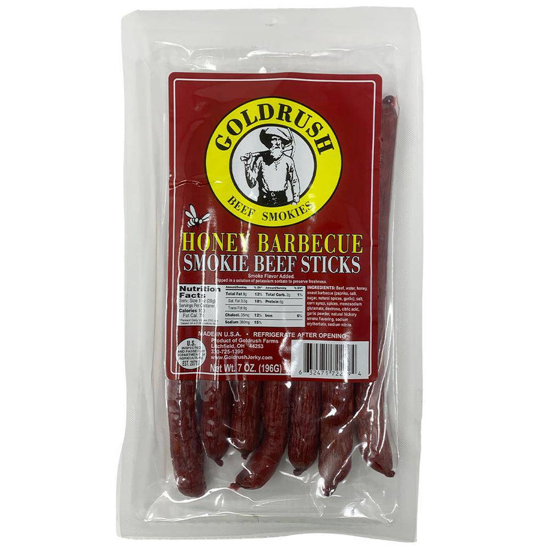 Goldrush Honey Barbecue Beef Sticks 7 OZ - Cow Crack