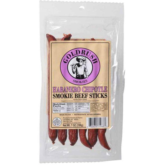 Goldrush Habanero Chipotle Beef Sticks - Cow Crack