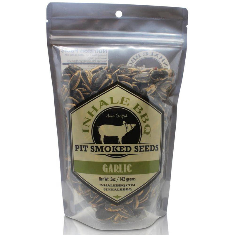 Inhale BBQ Garlic Sunflower Seeds 5 OZ - Cow Crack