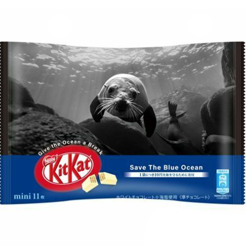 Kit Kat Japan Save the Blue Ocean Mini 11 Count - Cow Crack