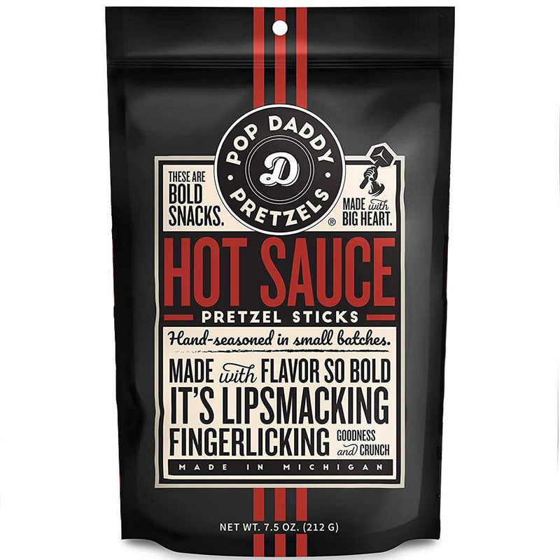 Pop Daddy Hot Sauce Pretzel Sticks 7.5 OZ - Cow Crack