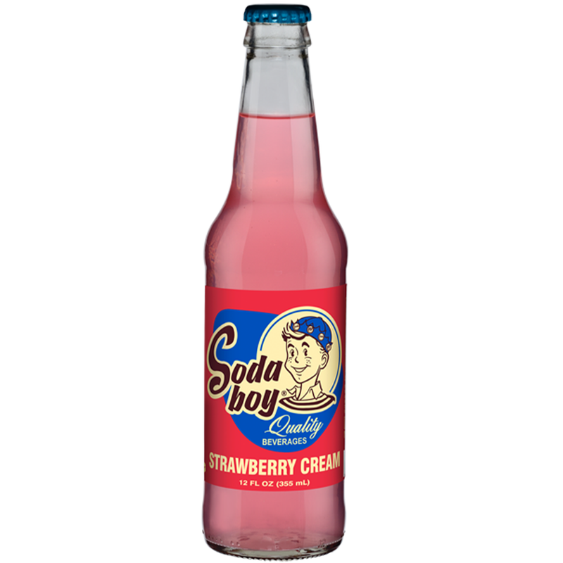 Soda Boy Strawberry Cream 12 oz - Cow Crack