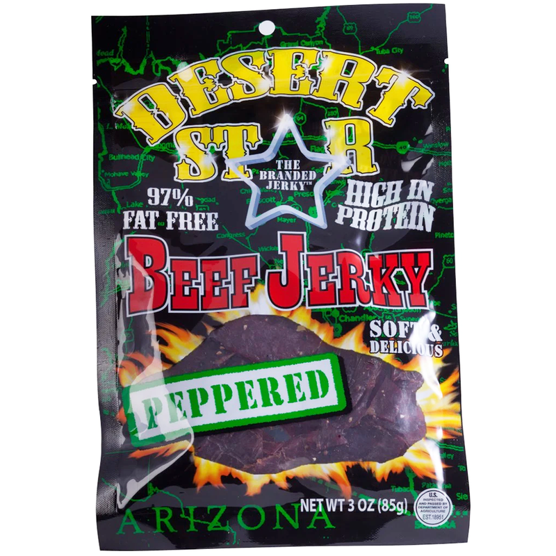 Desert Star Peppered Beef Jerky 3 OZ